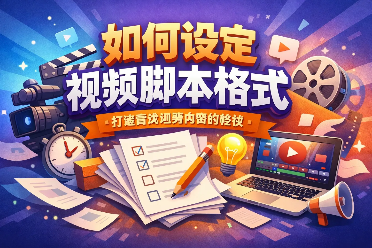 如何设定视频脚本格式