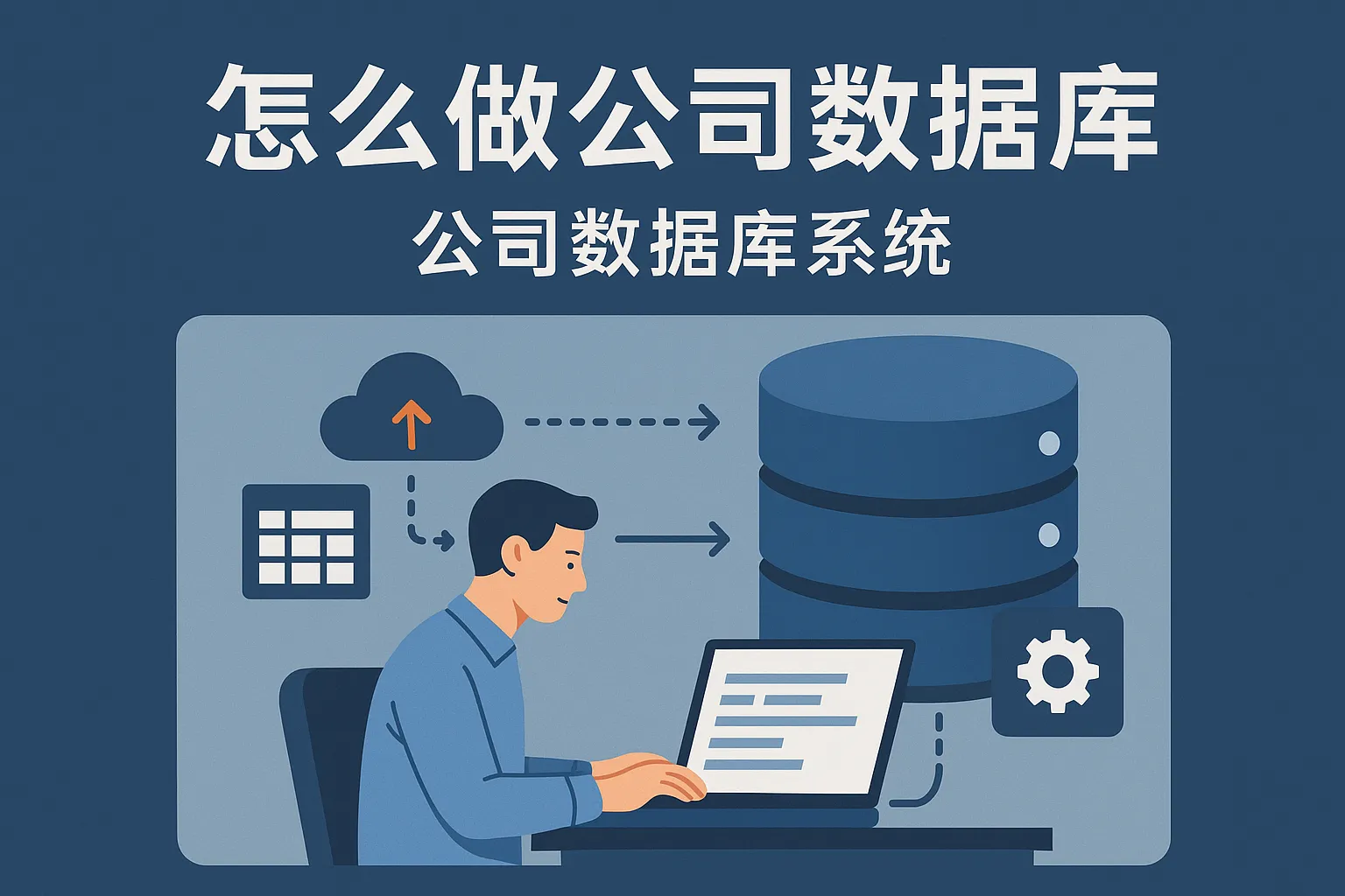 怎么做公司数据库系统
