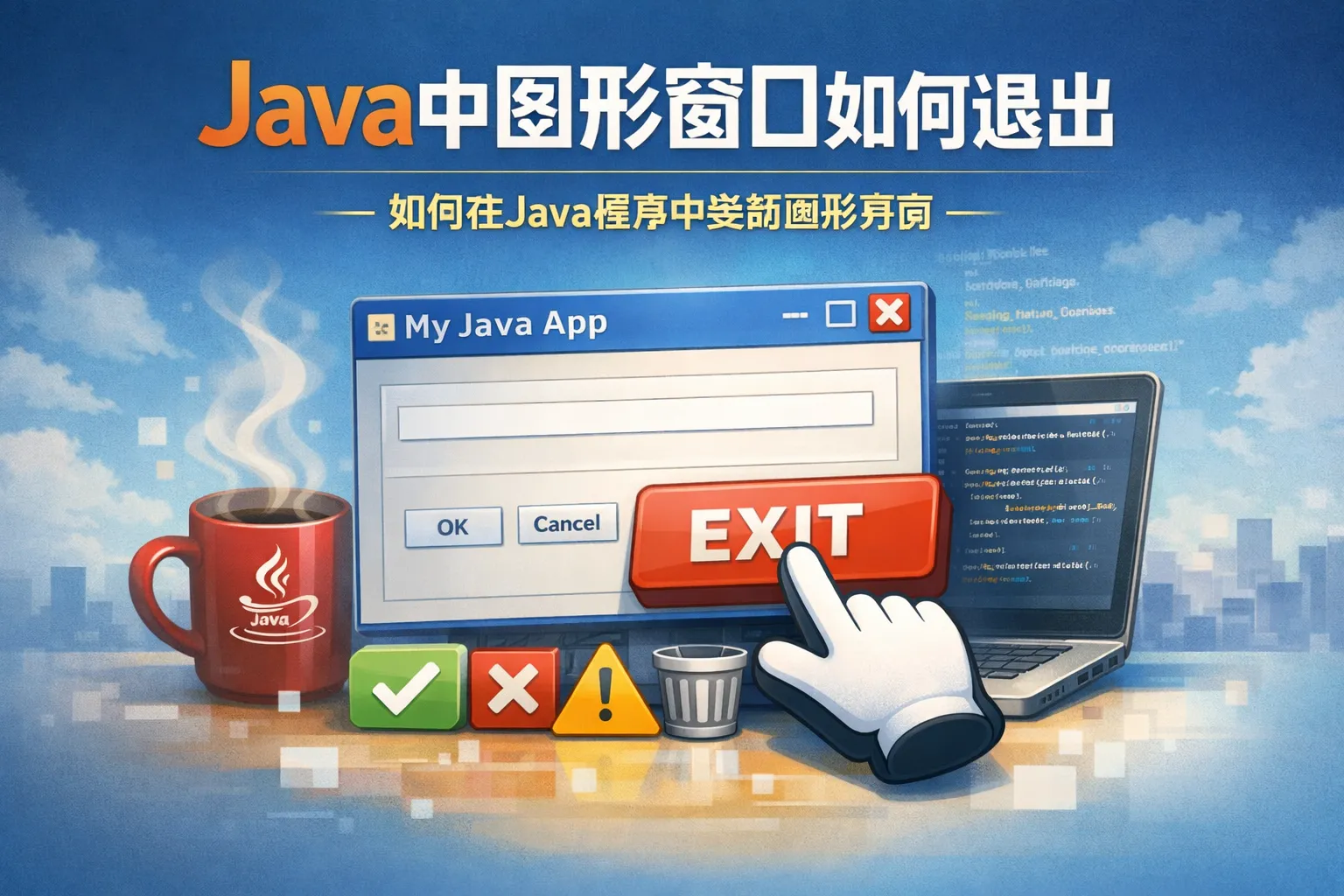 java中图形窗口如何退出