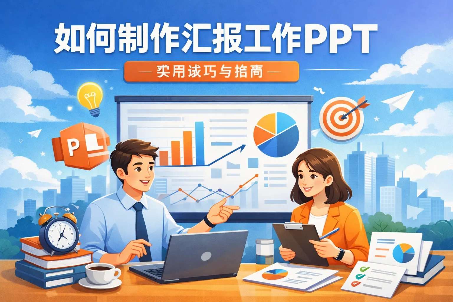 如何制作汇报工作ppt