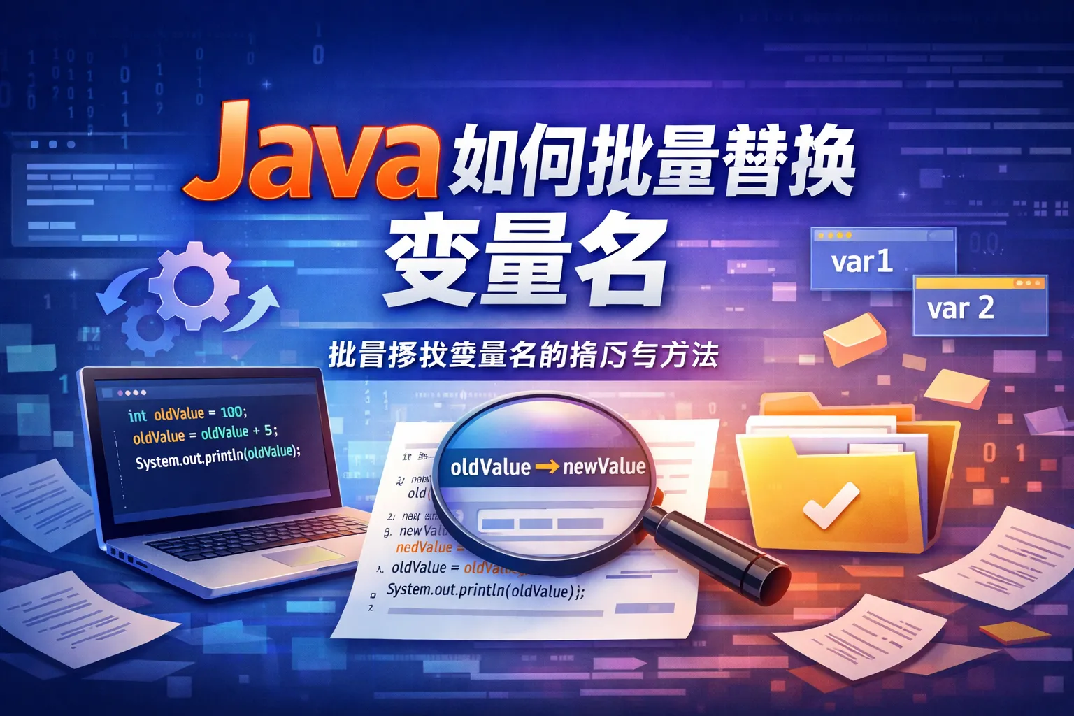 java如何批量替换变量名