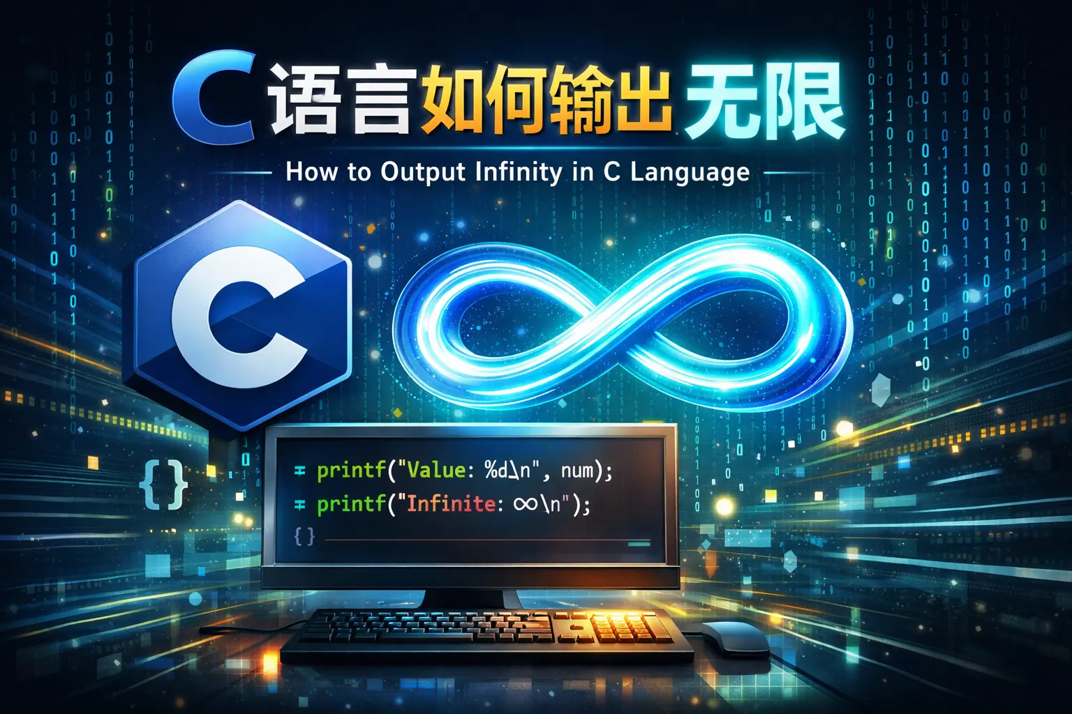 c语言如何输出无限