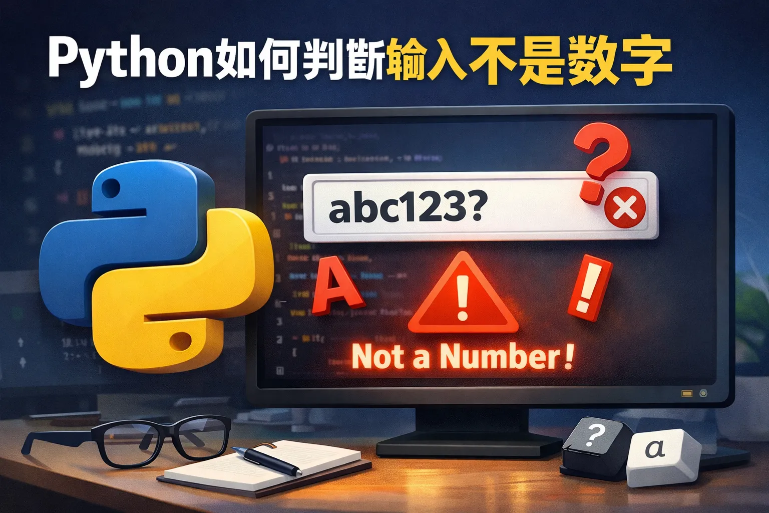 python如何判断输入不是数字