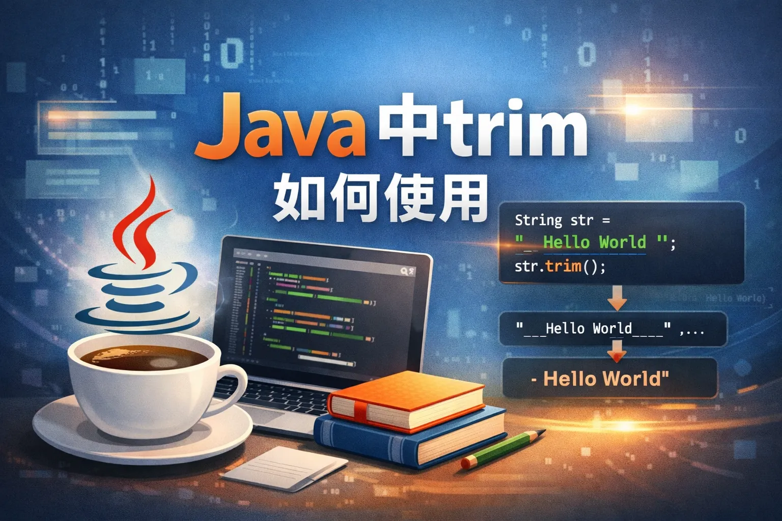 java中trim如何使用