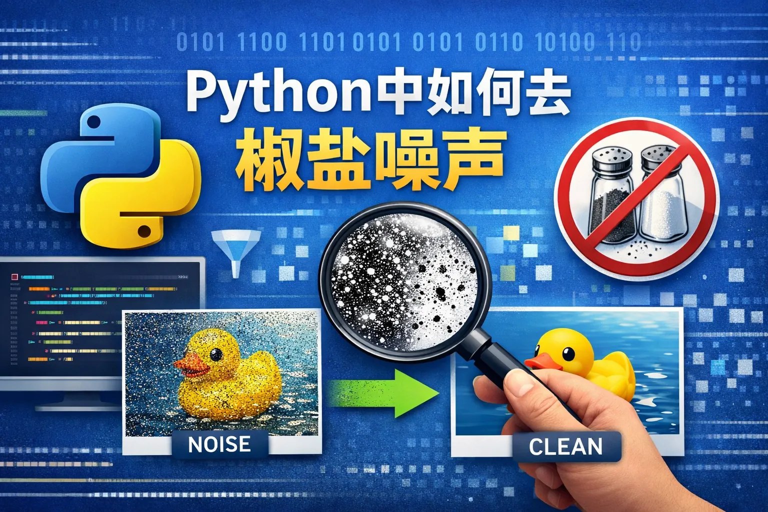 python中如何去椒盐噪声