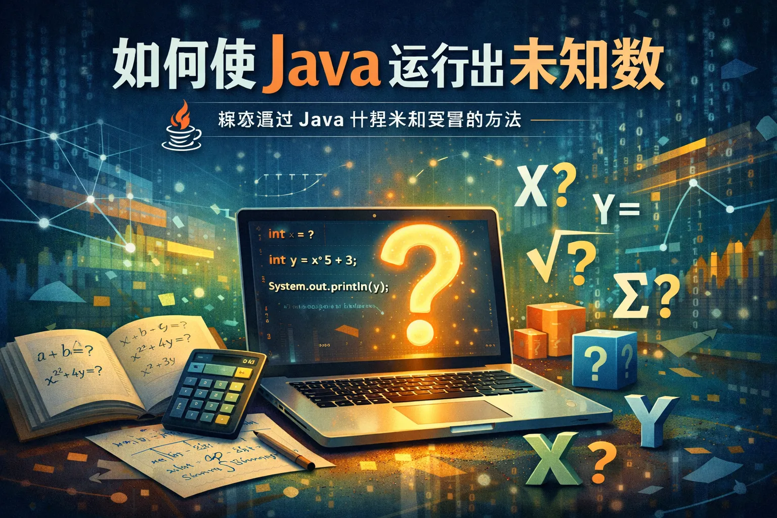如何使java运行出未知数