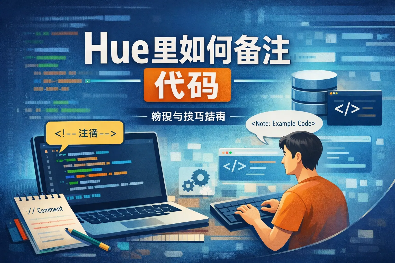 hue里如何备注代码