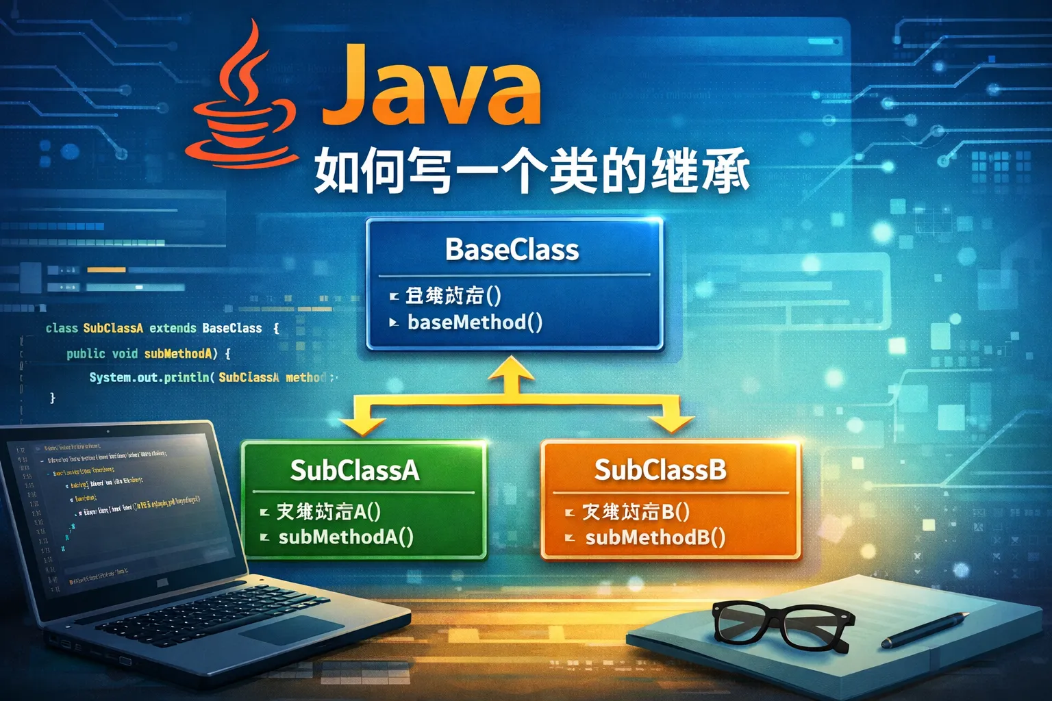 java如何写一个类的继承