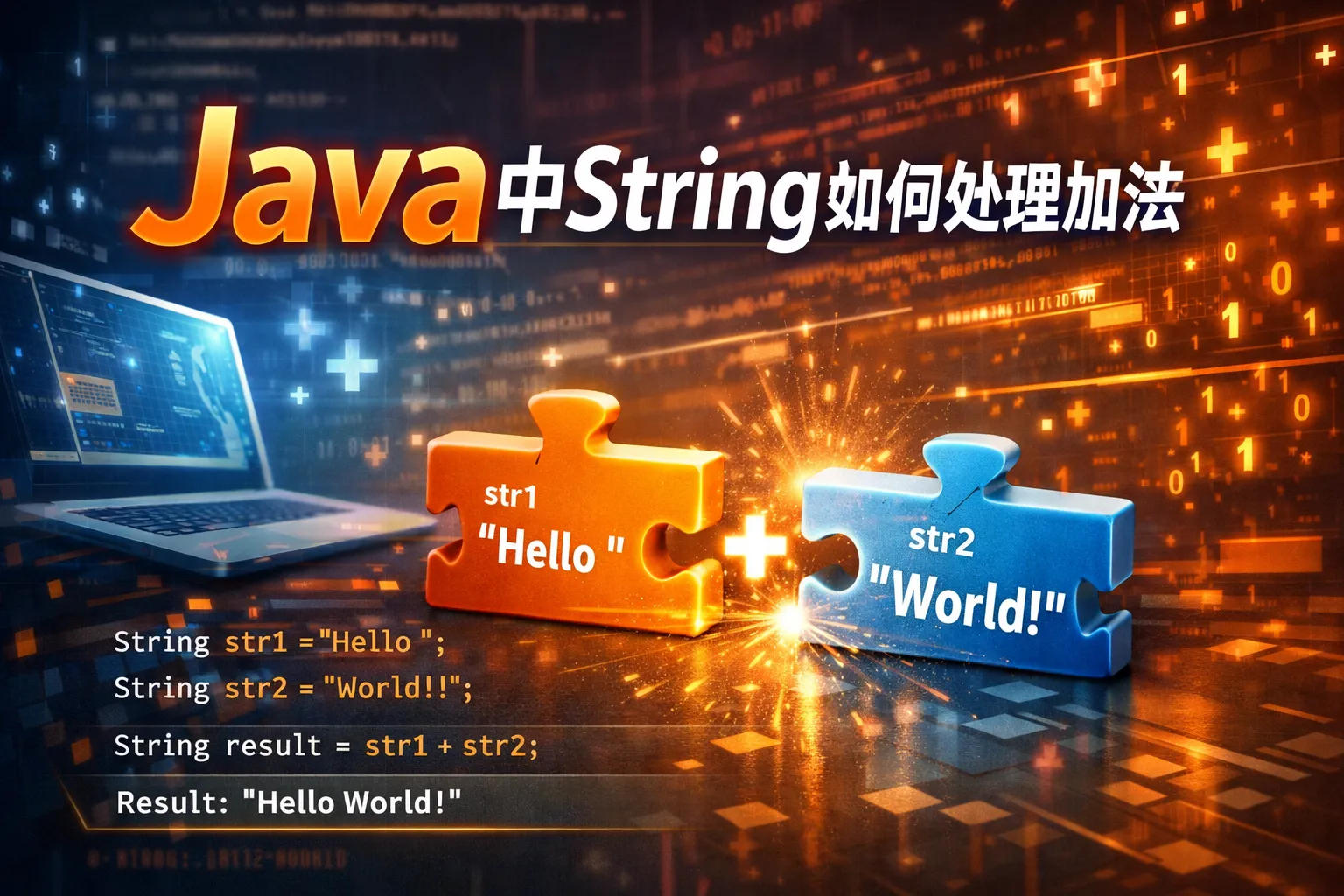 java中string如何处理加法