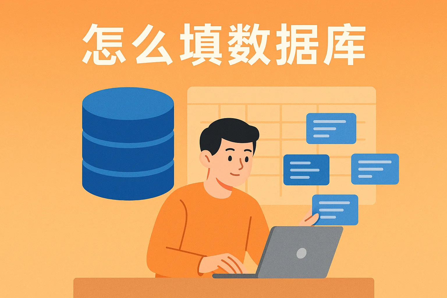 怎么填数据库