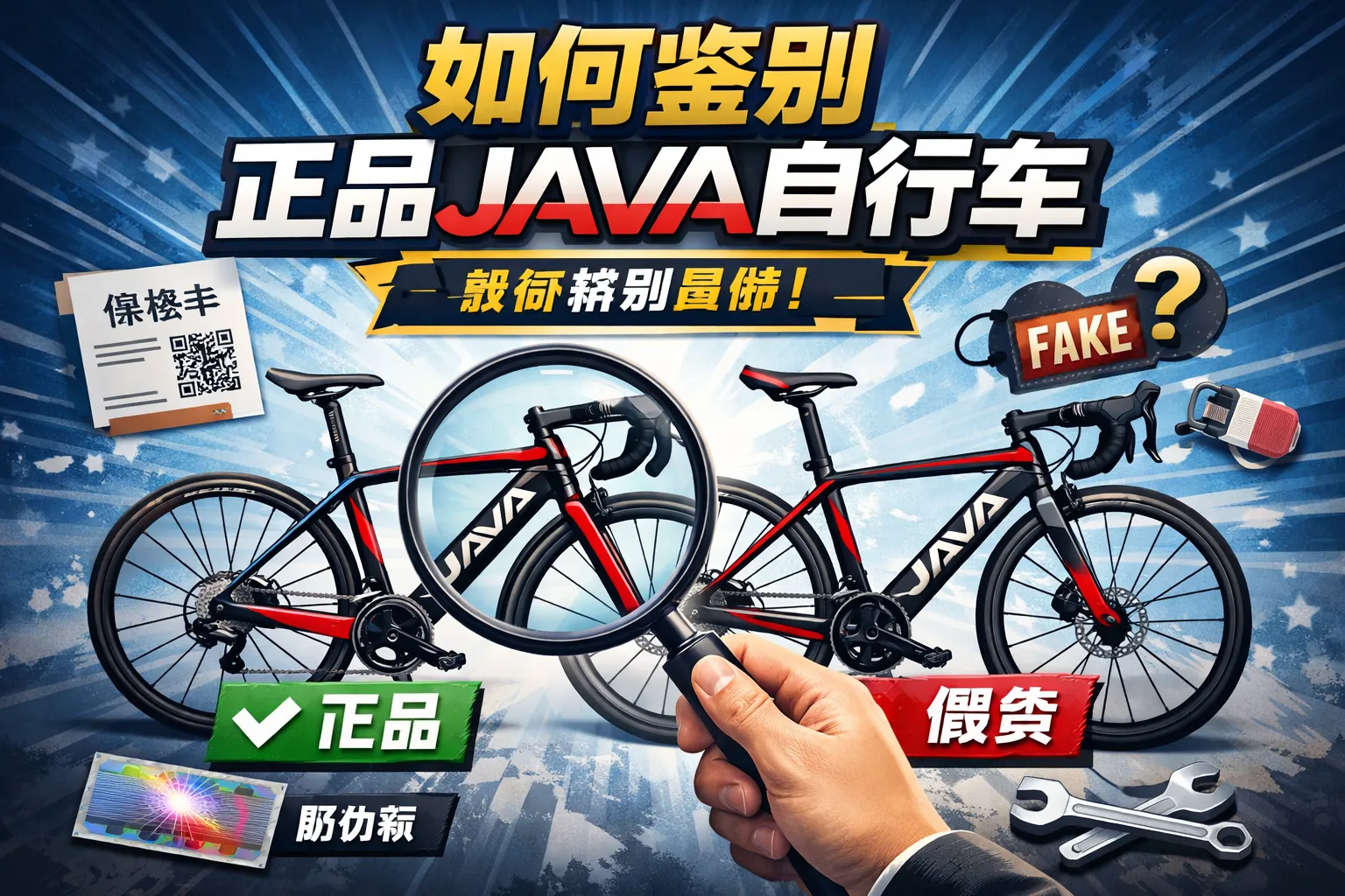 如何鉴别正品java自行车