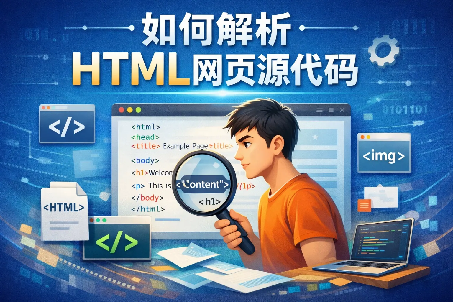 如何解析html网页源代码