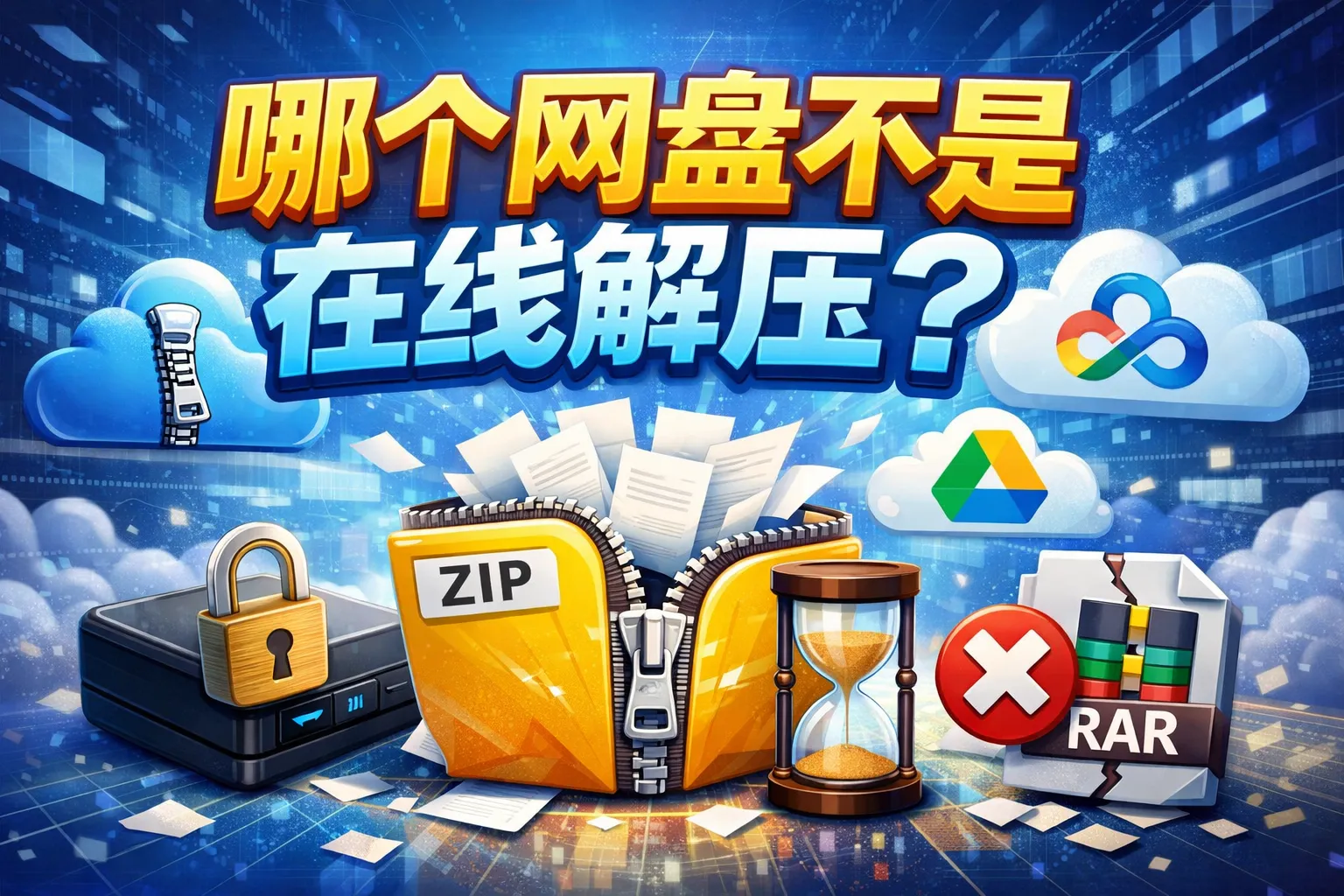 哪个网盘不是在线解压