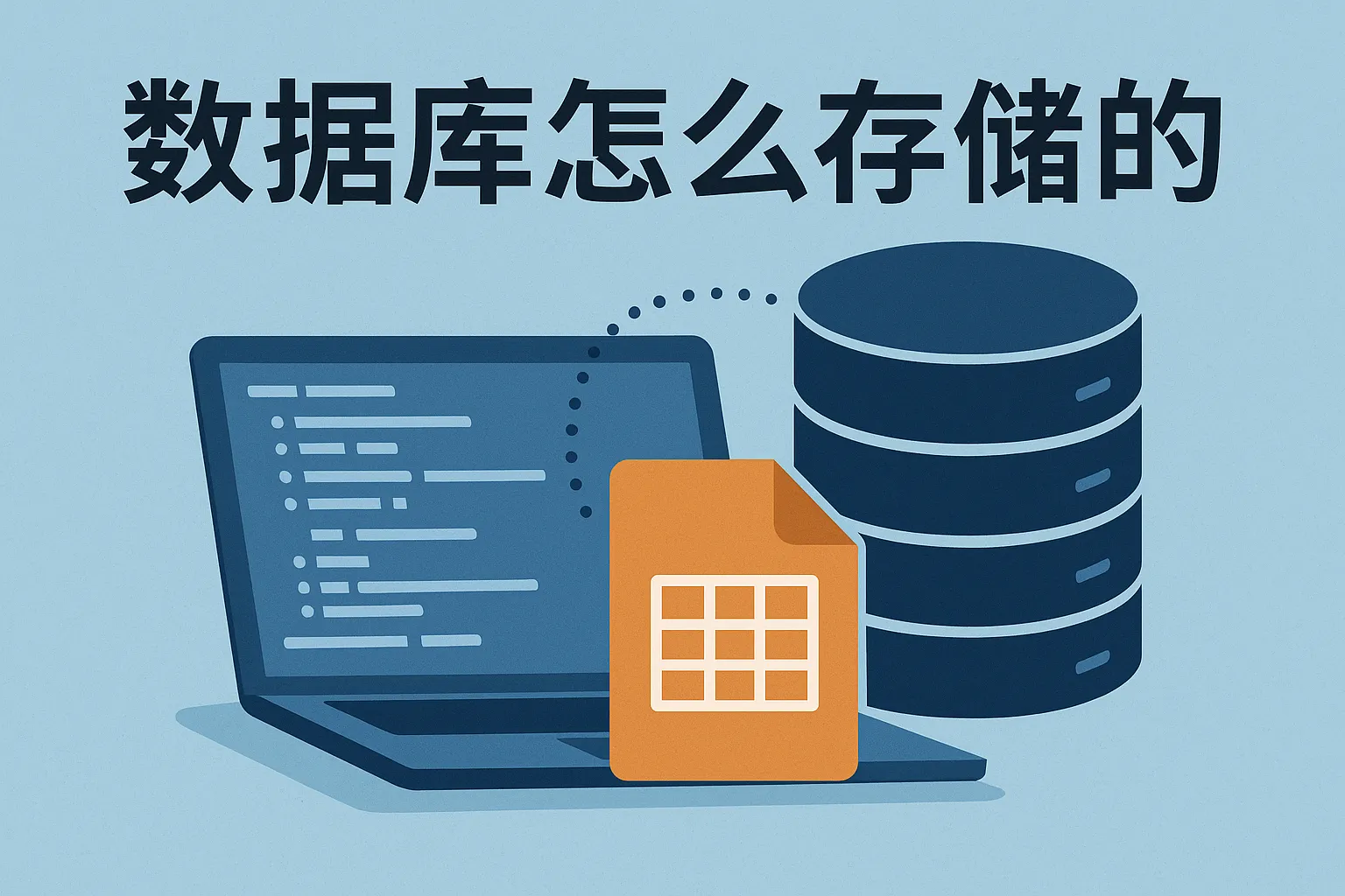 数据库怎么存储的