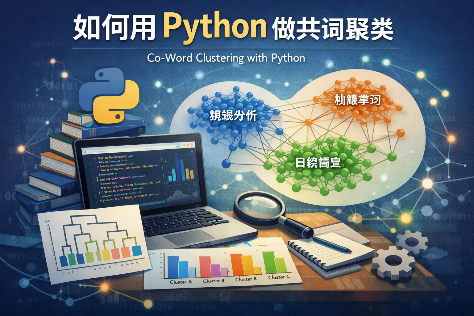 如何用python做共词聚类
