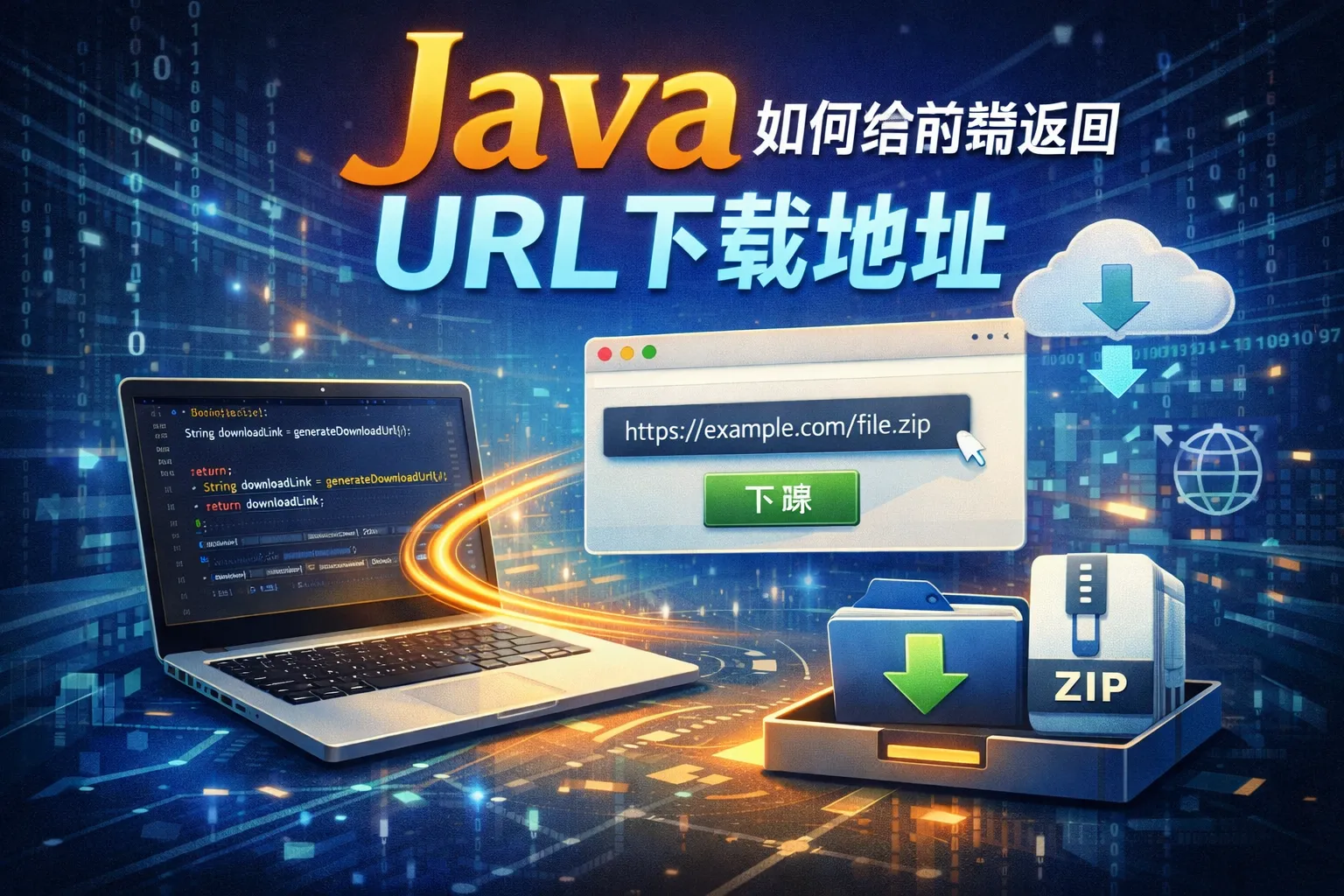 java如何给前端返回url下载地址