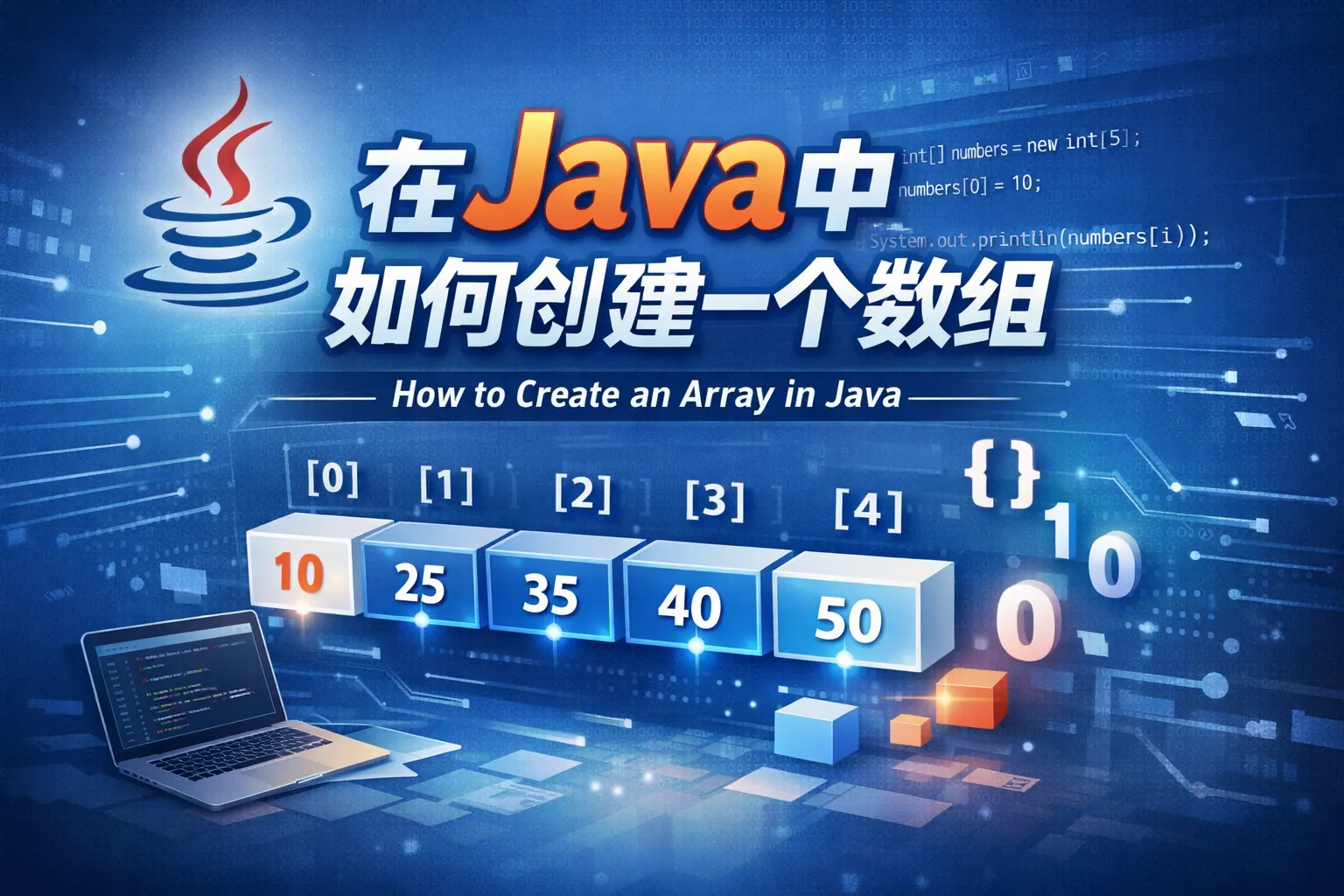 在java中如何创建一个数组