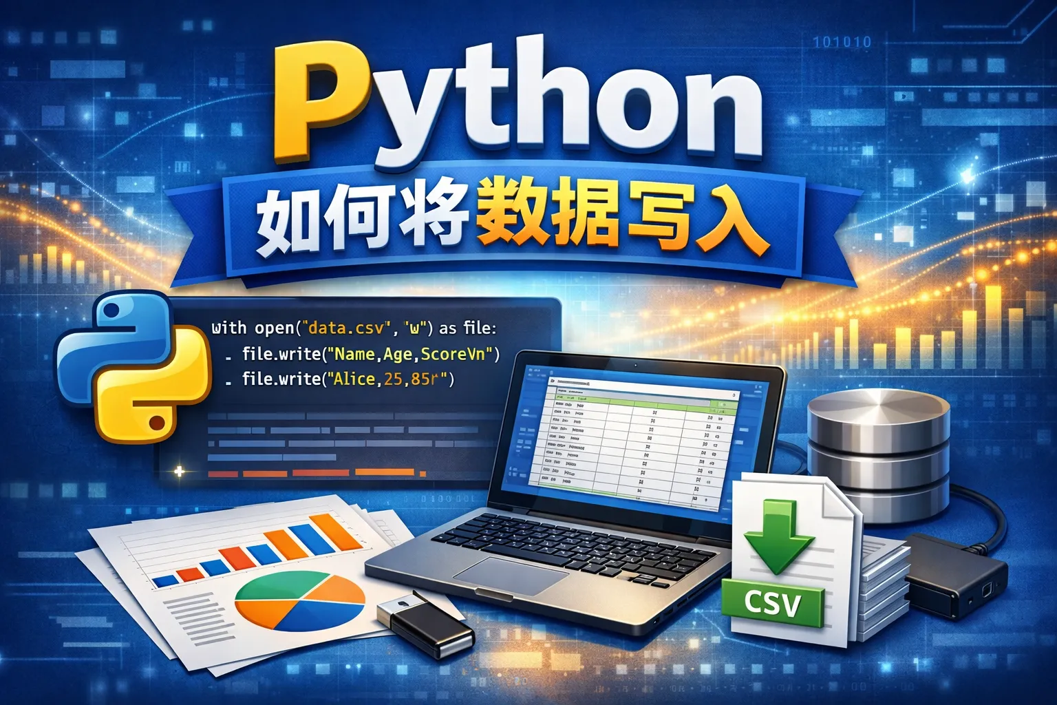 python如何将数据写入