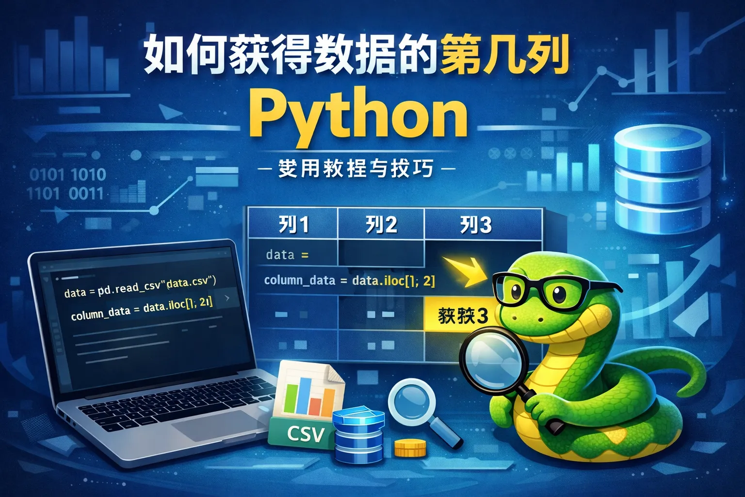 如何获得数据的第几列python