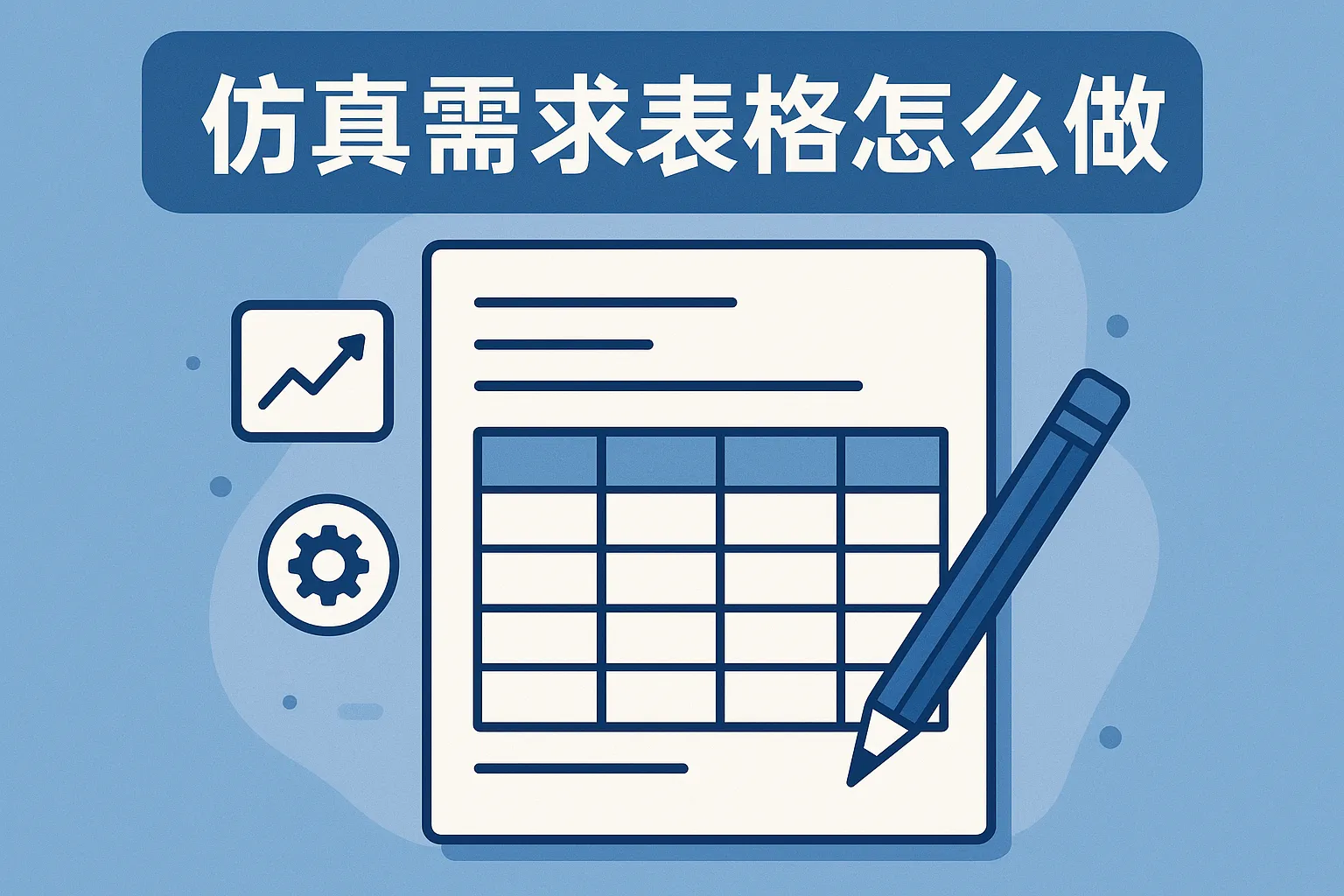 仿真需求表格怎么做