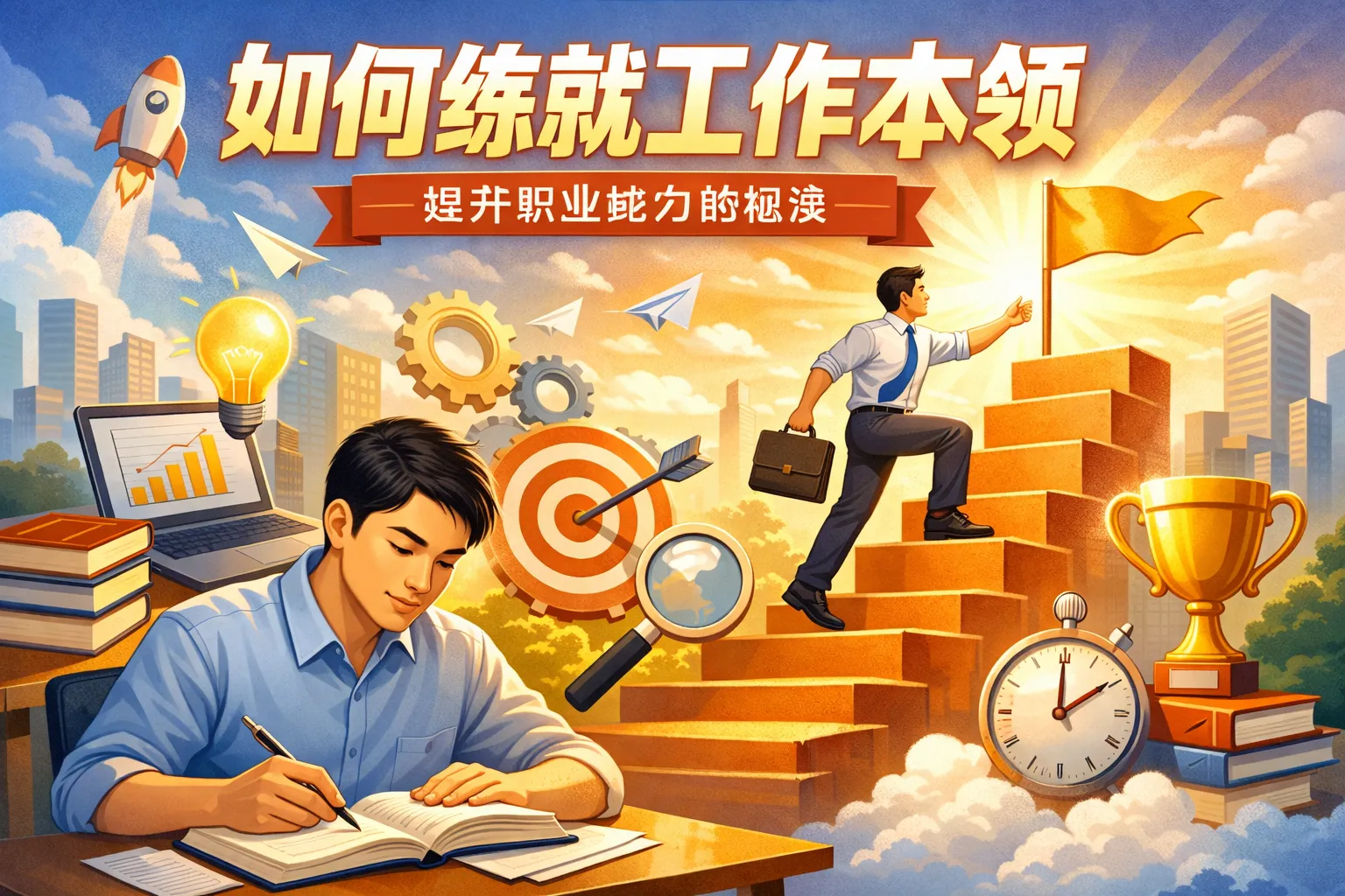 围绕如何练就工作本领