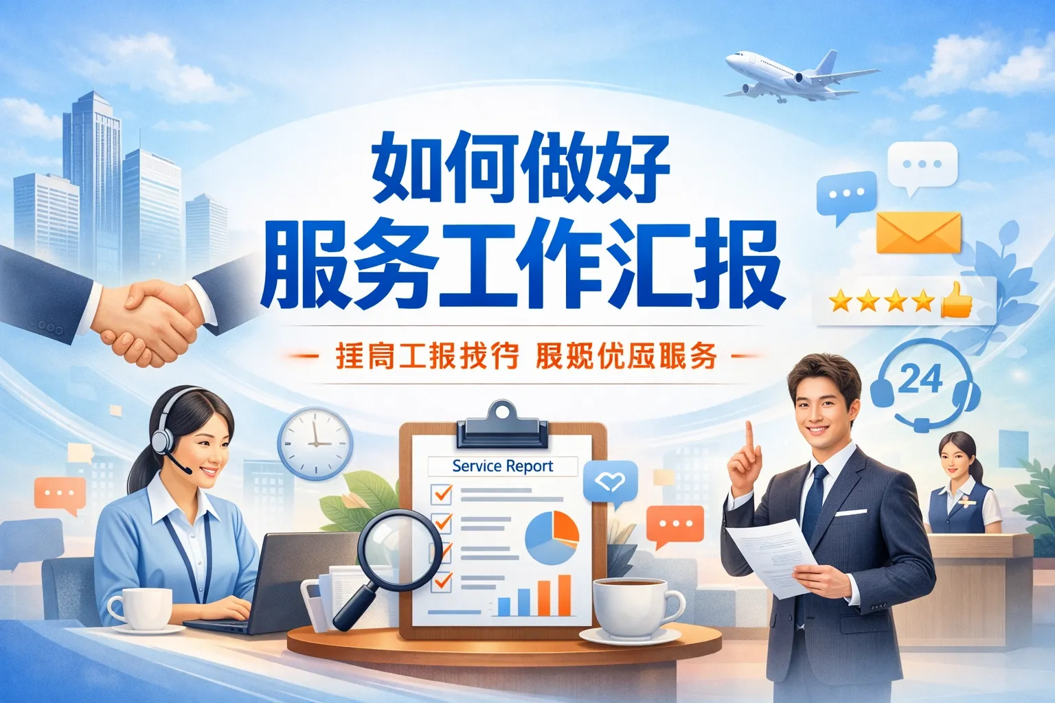 如何做好服务工作汇报