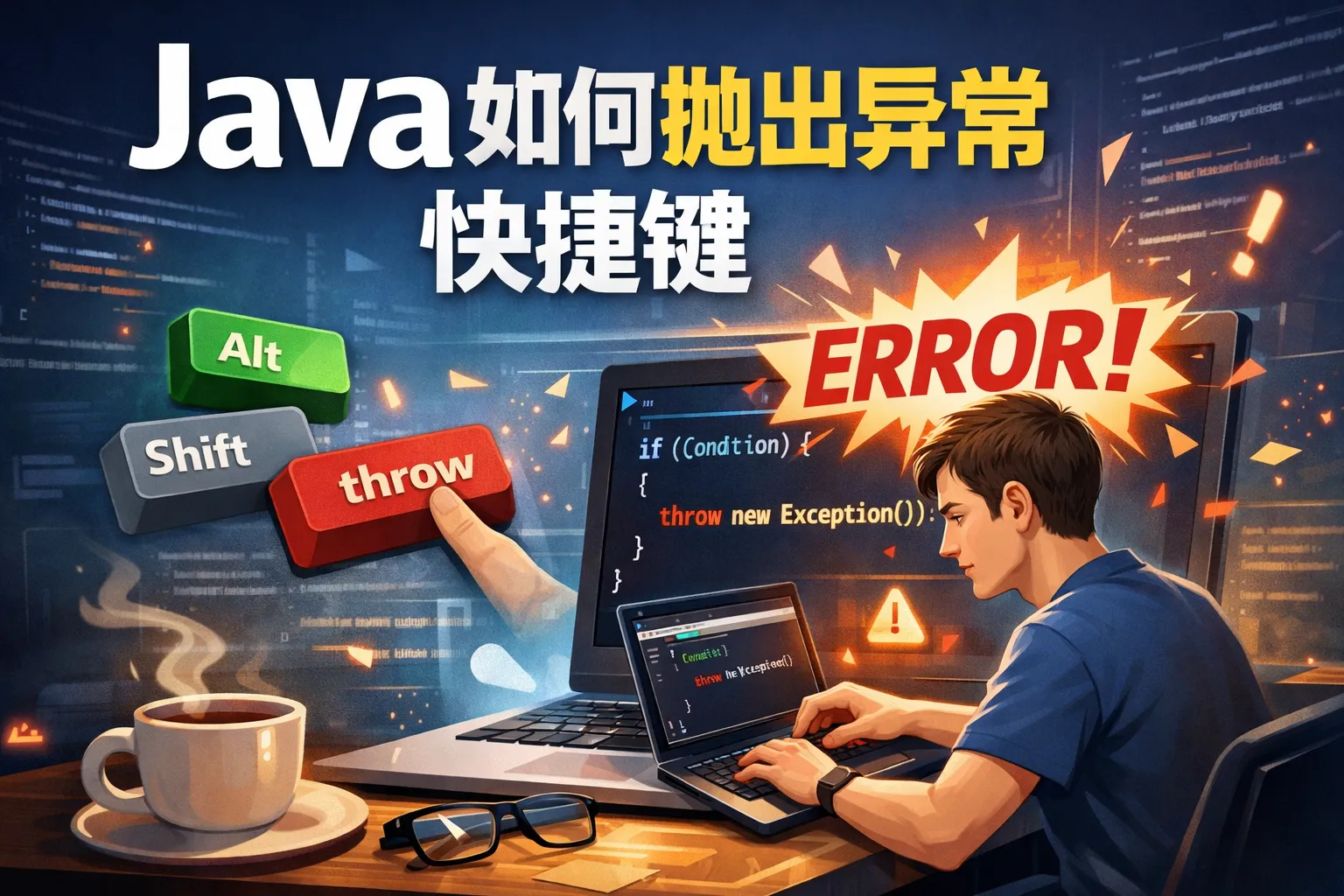 java如何抛出异常快捷键