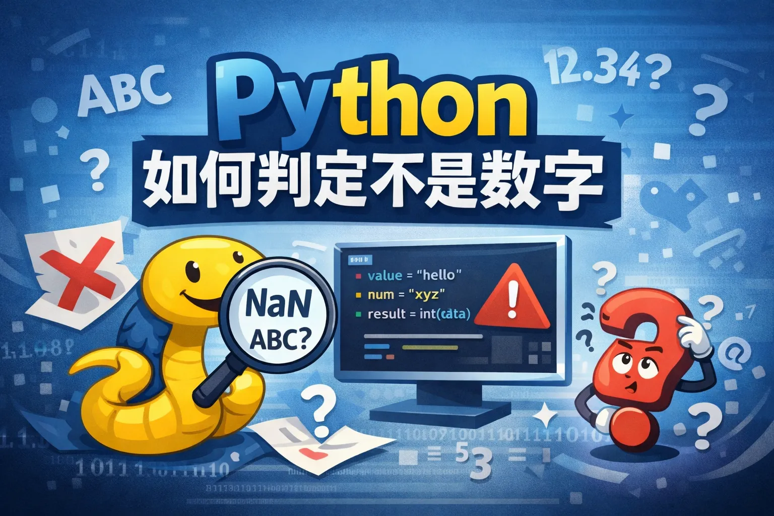 python如何判定不是数字