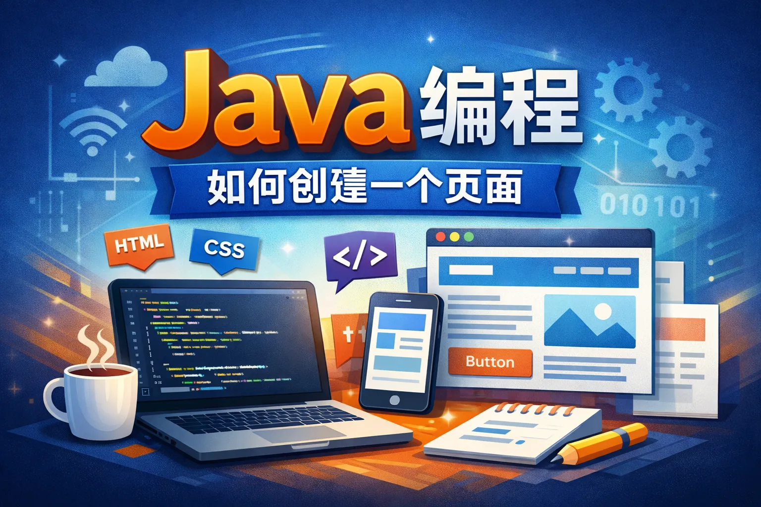 java编程如何创建一个页面
