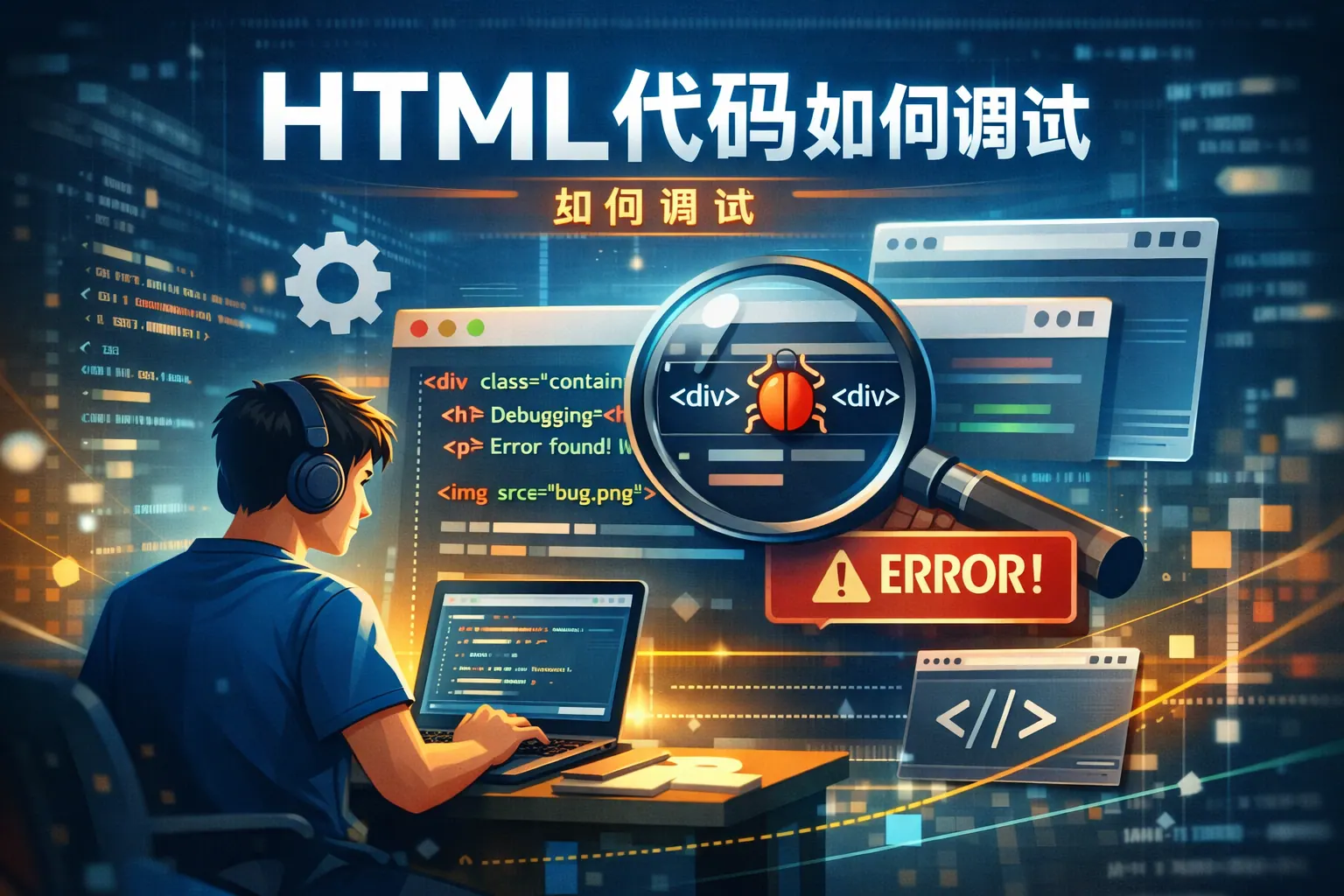 html代码如何调试