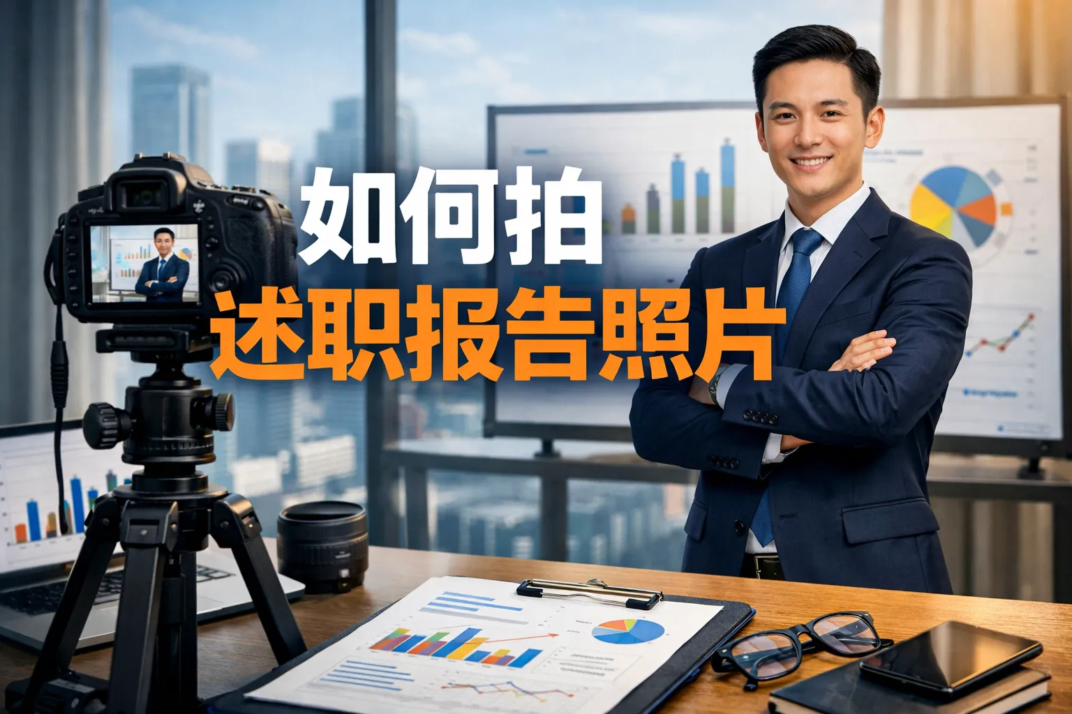 如何拍述职报告照片