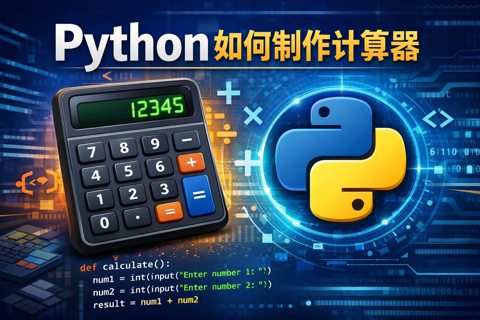 python如何制作计算器