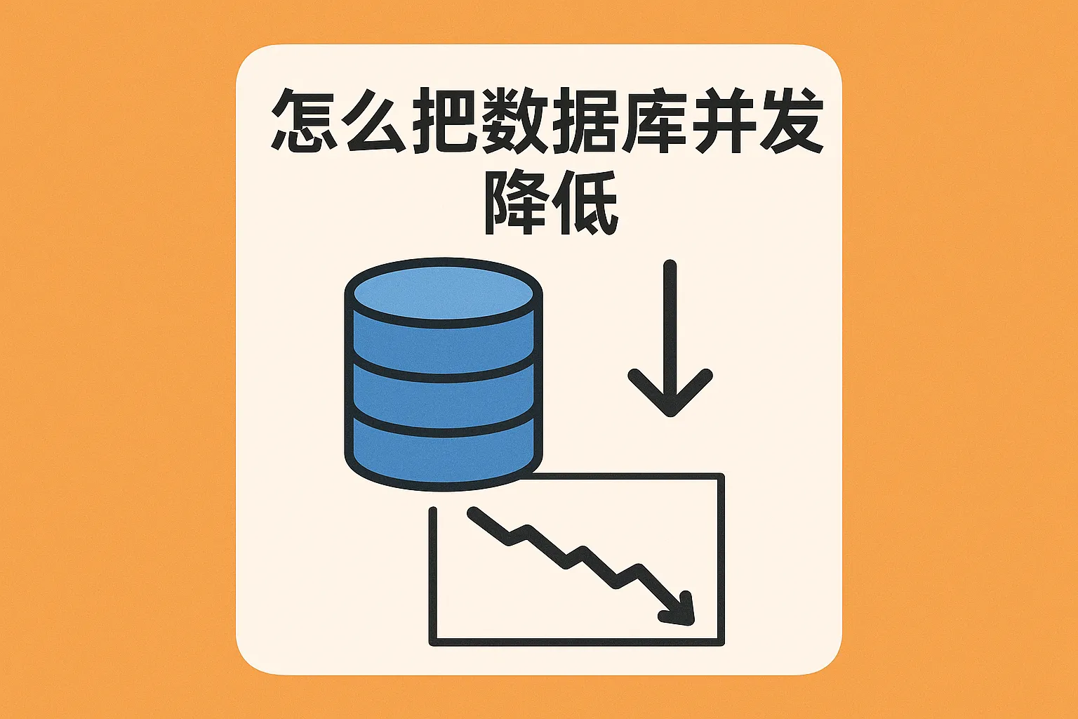 怎么把数据库并发降低