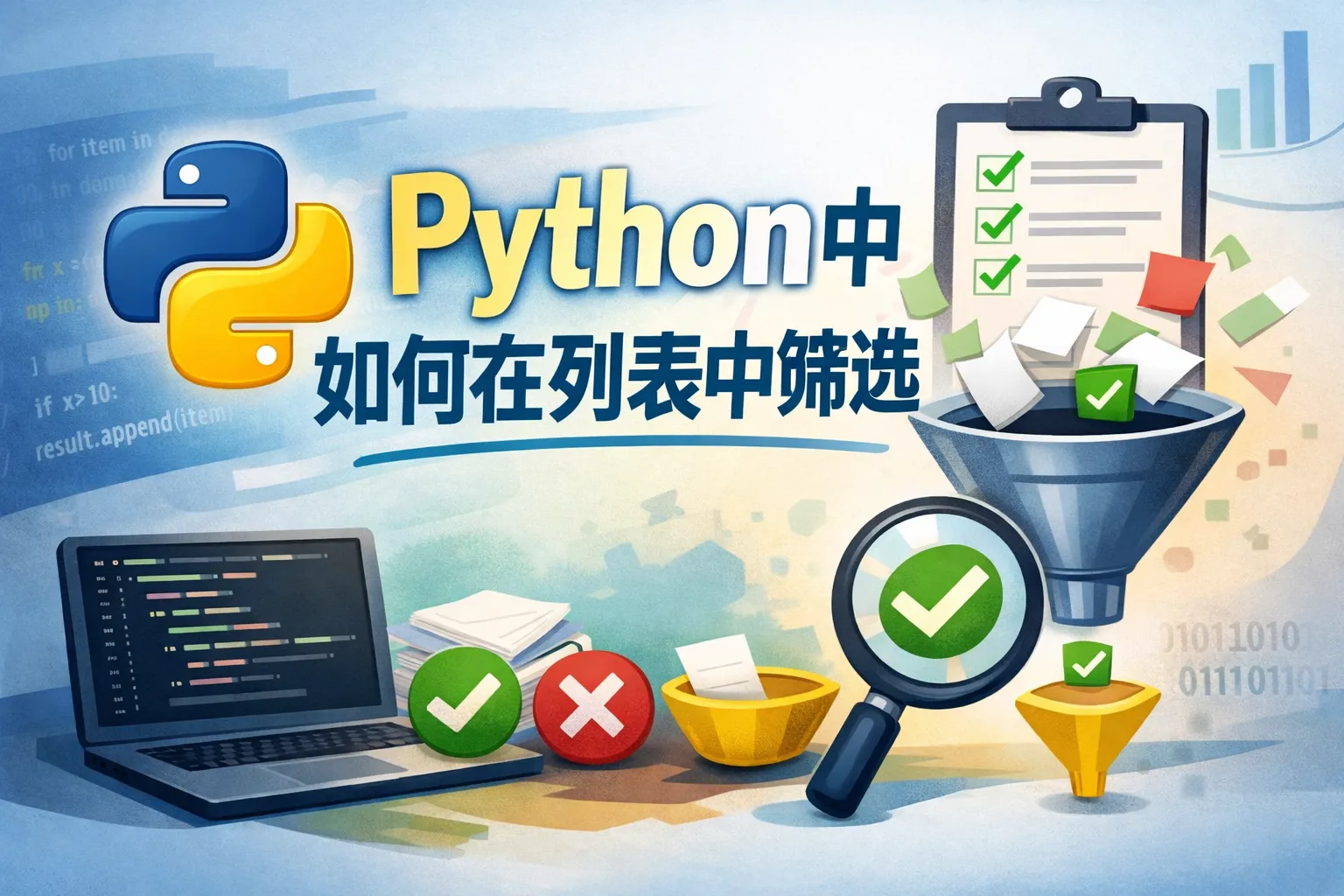 python中如何在列表中筛选