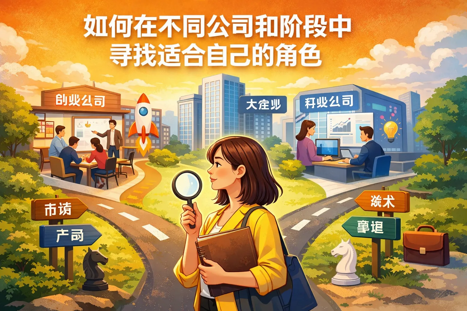 如何在不同公司和阶段中寻找适合自己的角色