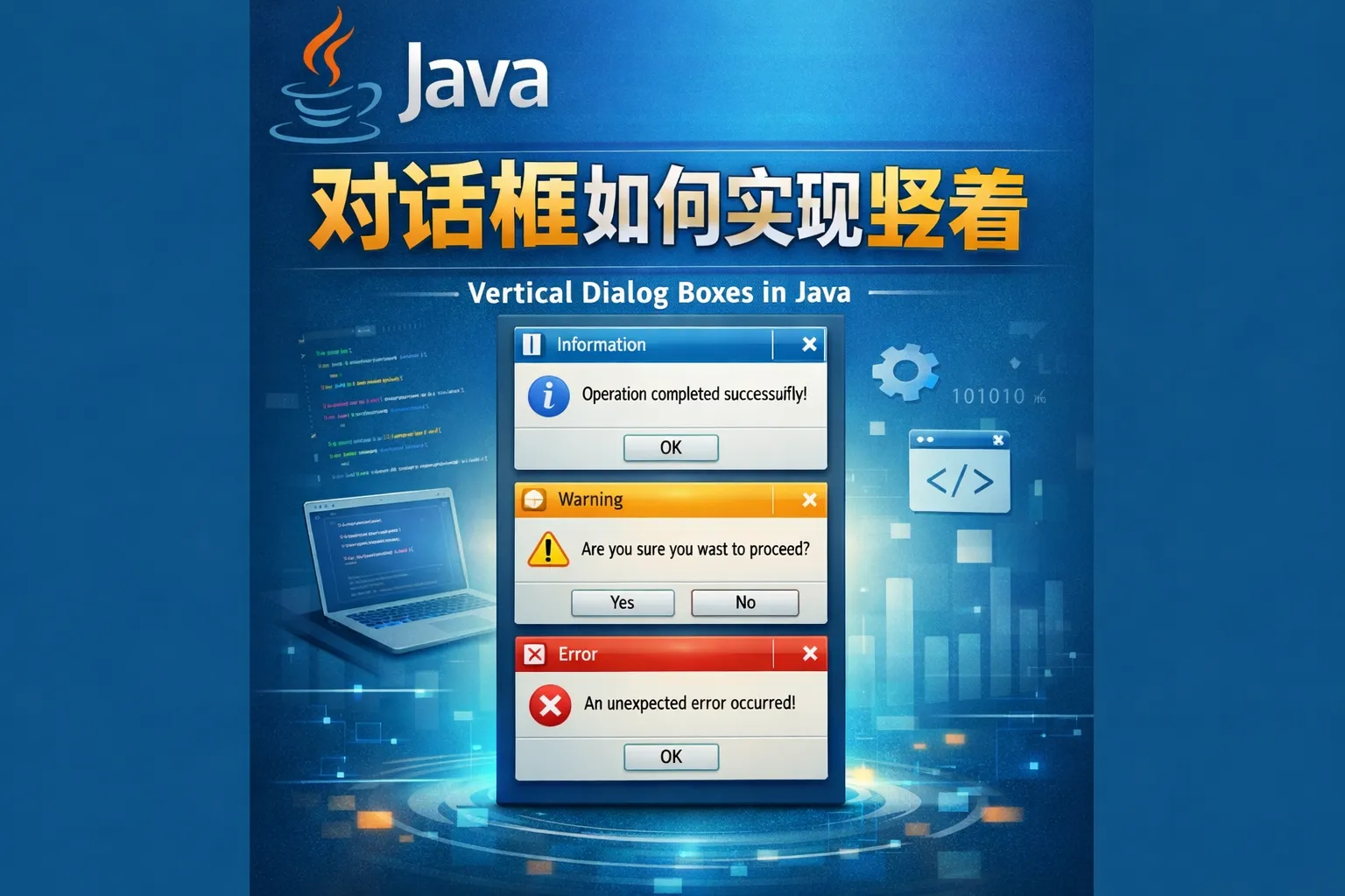 java对话框如何实现竖着
