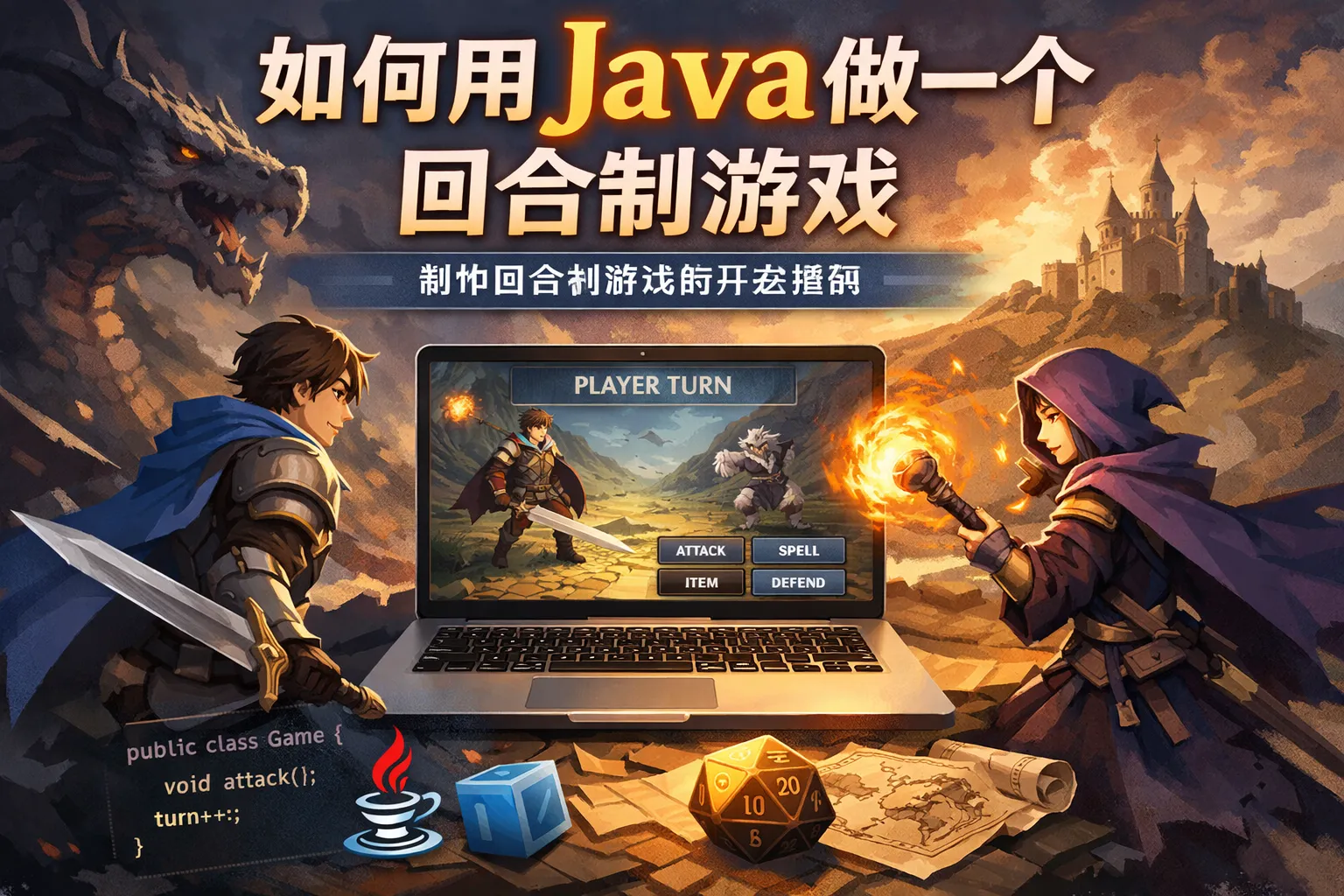 如何用java做一个回合制游戏
