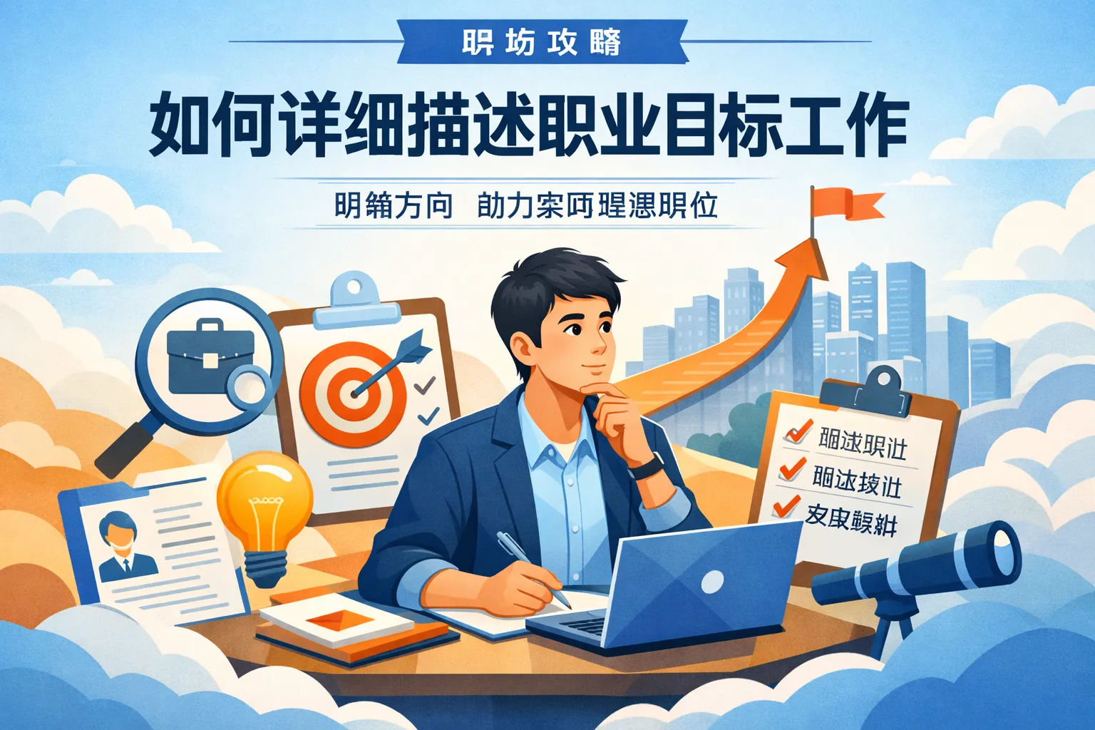 如何详细描述职业目标工作