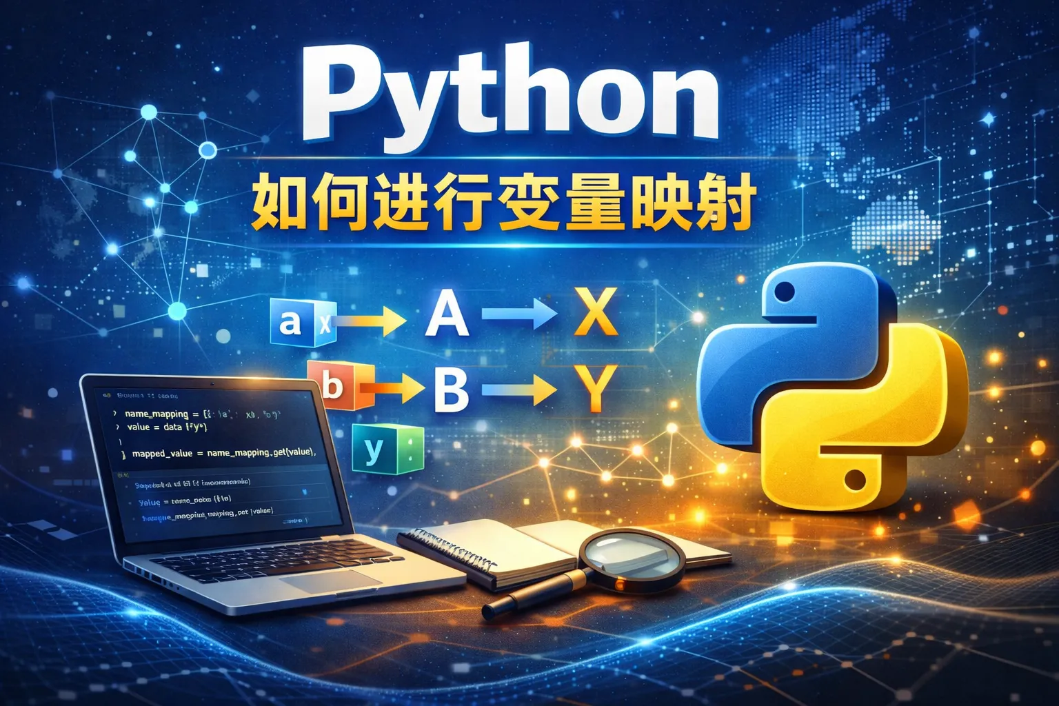 python如何进行变量映射