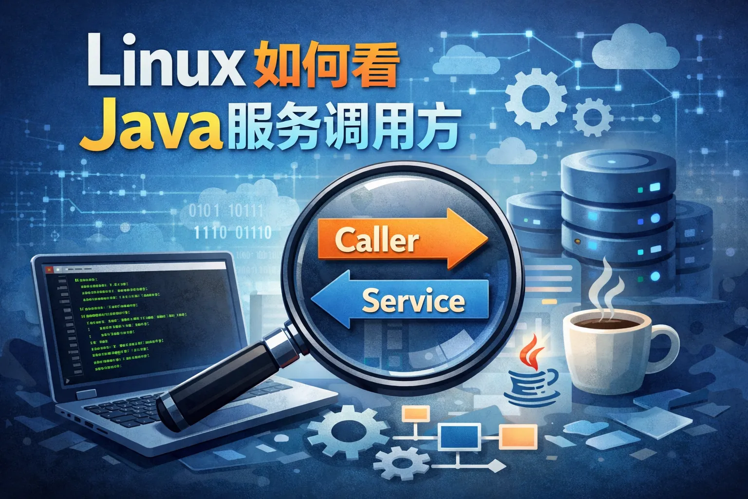 linux如何看java服务调用方