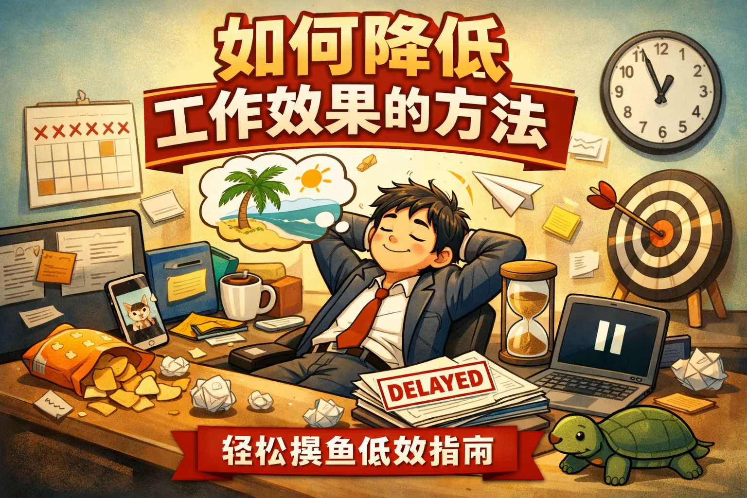 如何降低工作效果的方法