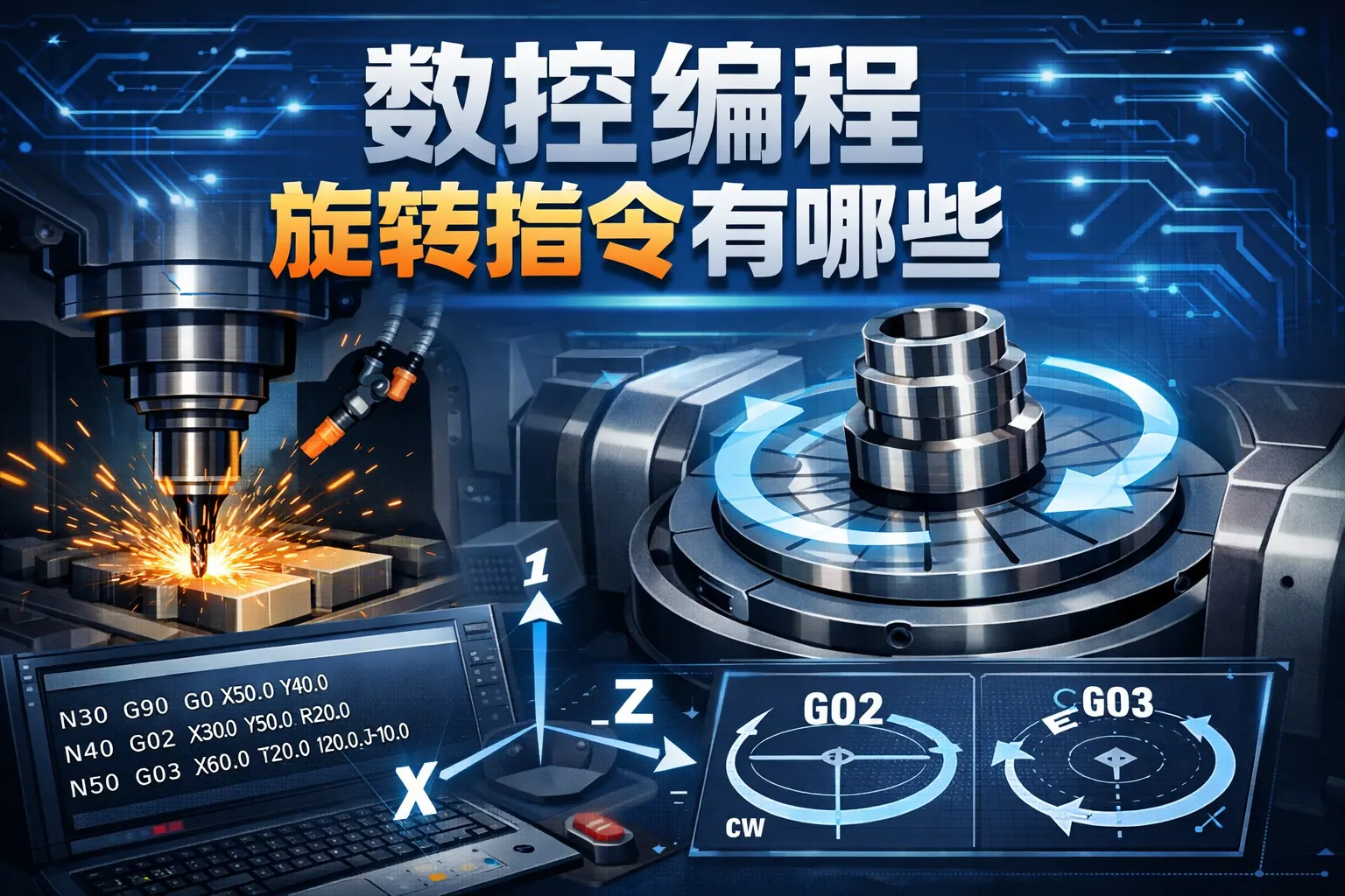 数控编程旋转指令有哪些