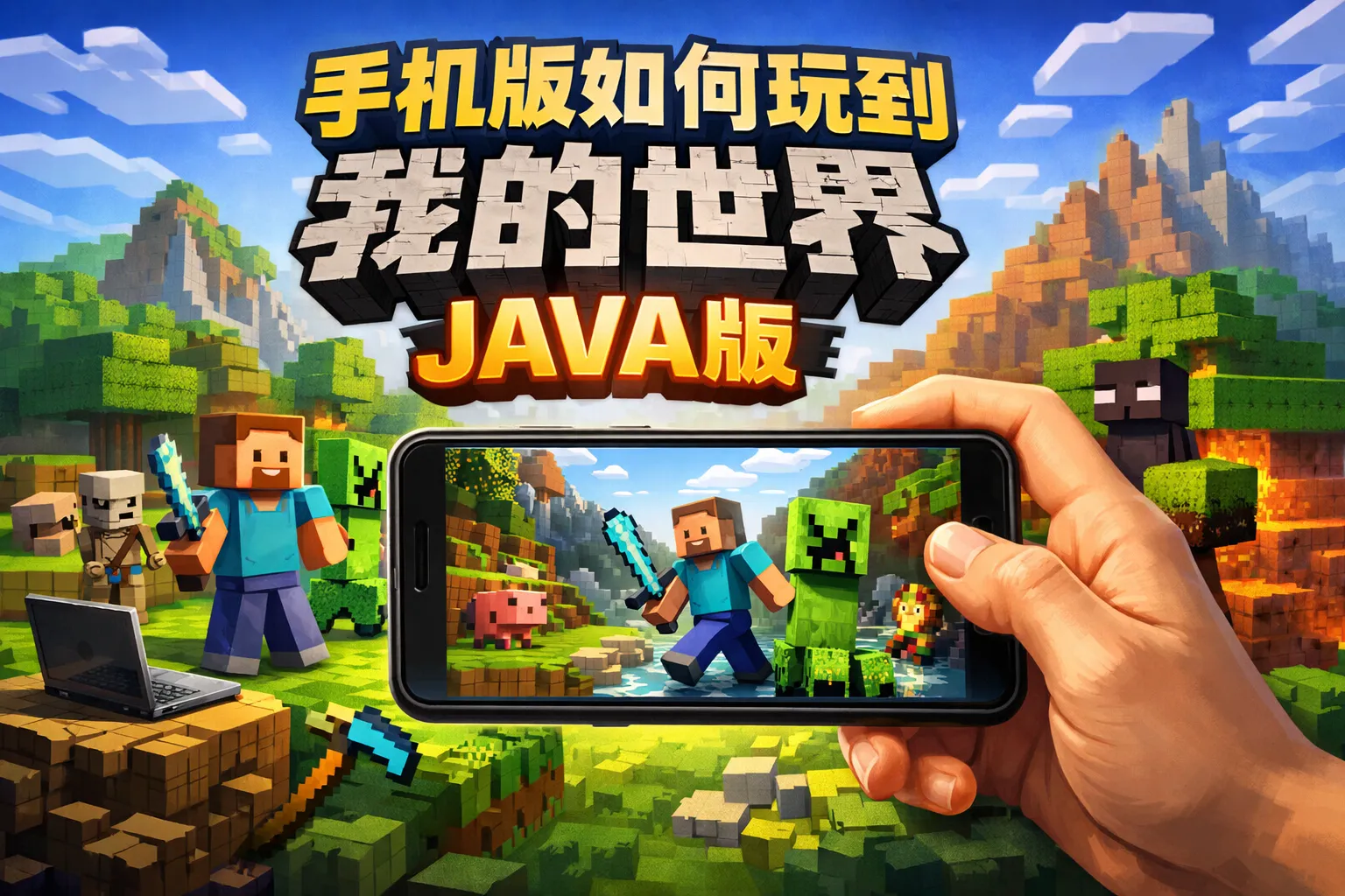 手机版如何玩到我的世界java版