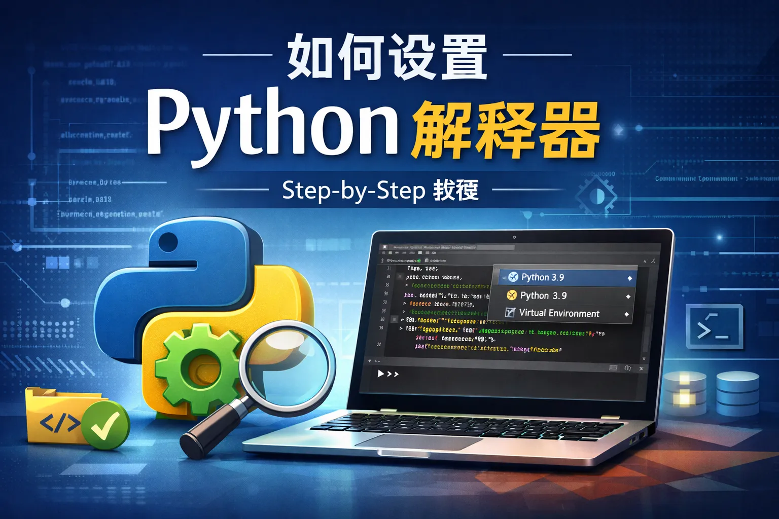 如何设置python解释器