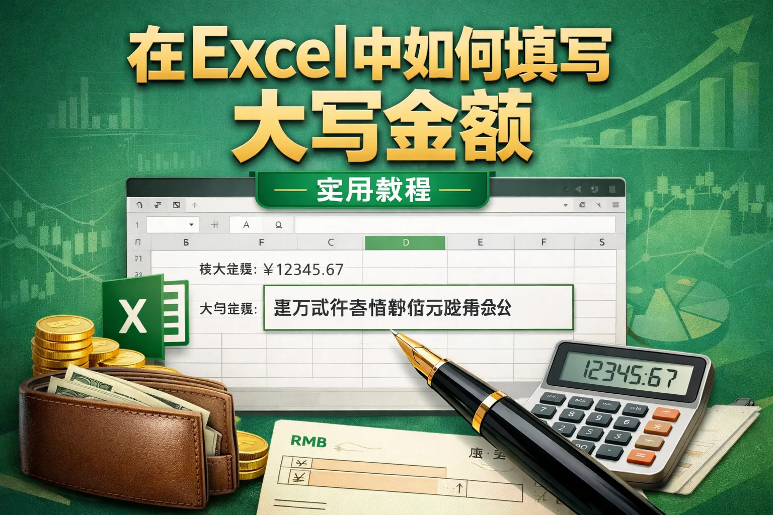 在excel中如何填写大写金额