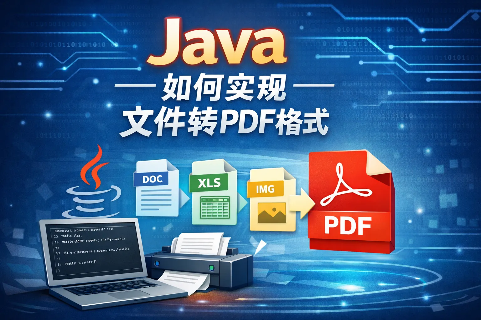 java如何实现文件转pdf格式
