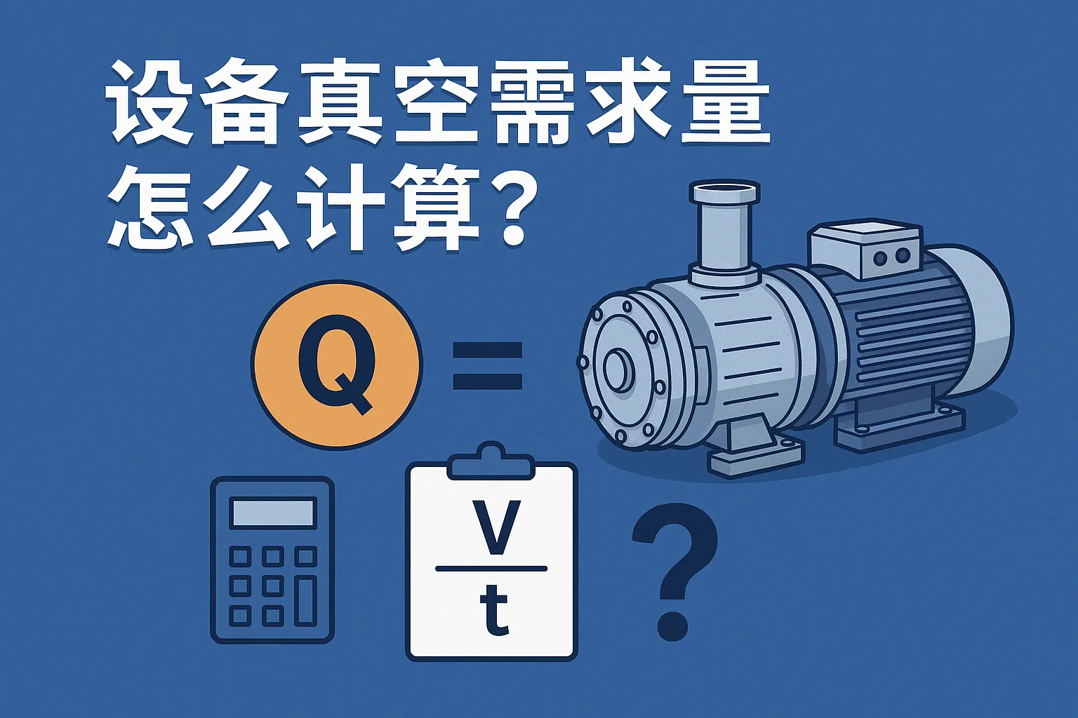 设备真空需求量怎么计算