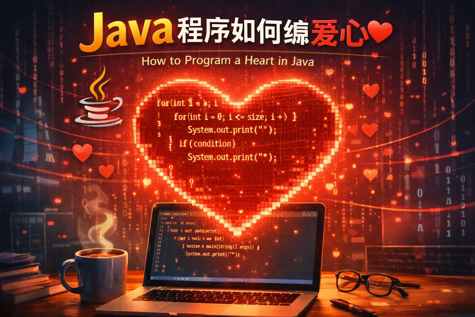 java程序如何编爱心