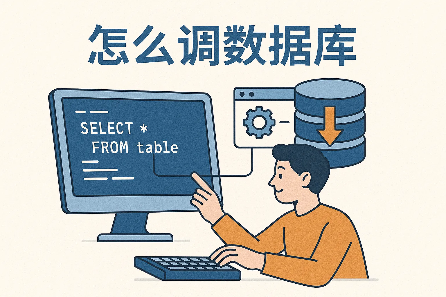 怎么调数据库