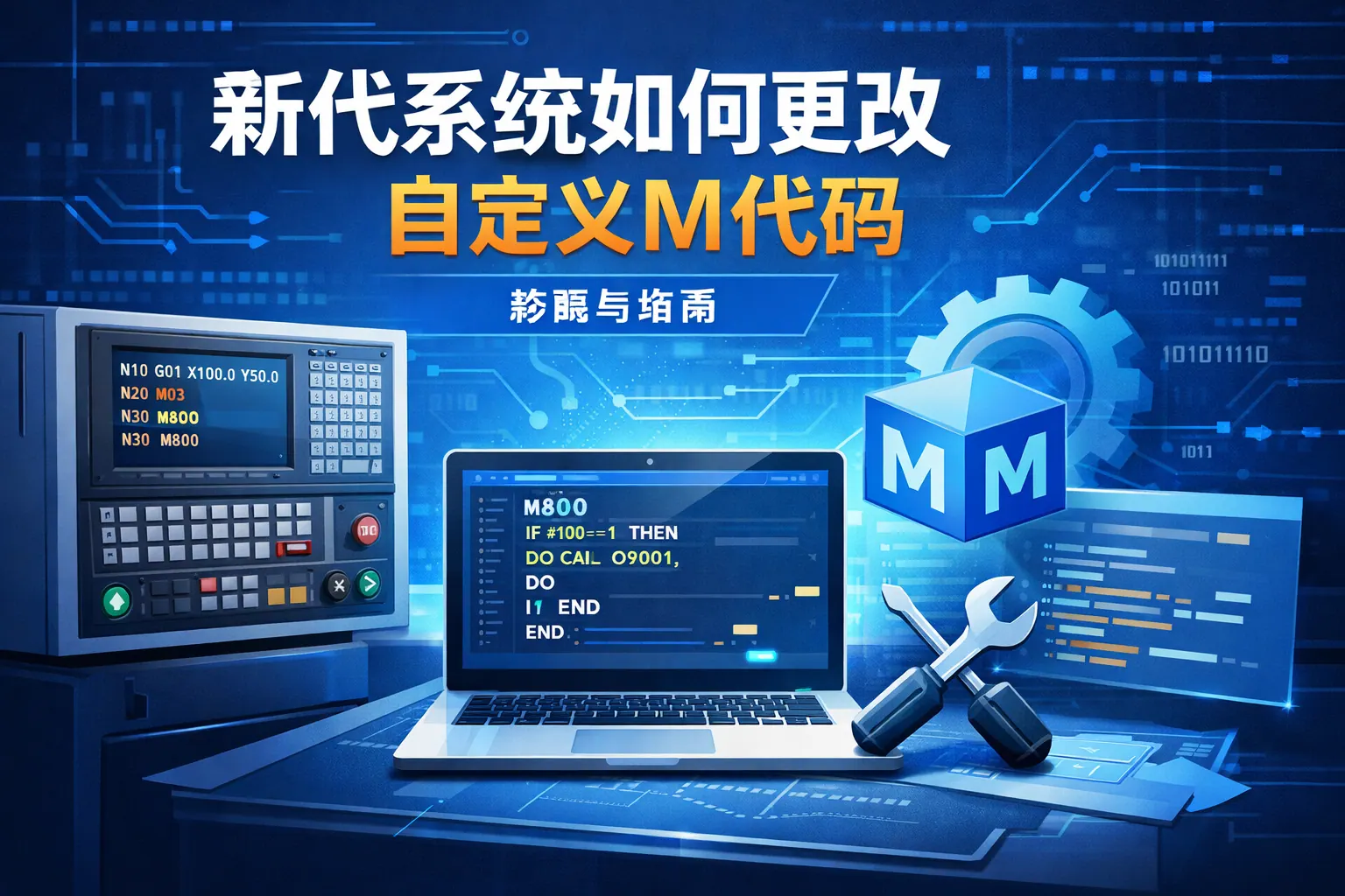 新代系统如何更改自定义m代码